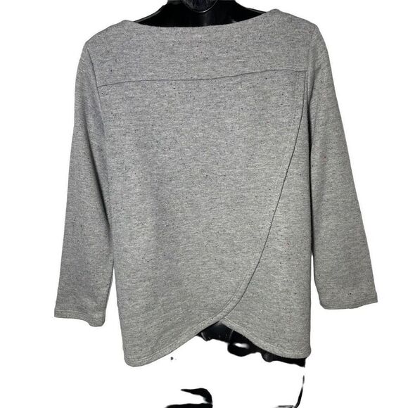 LOFT 3/4 Length Sweatshirt with Tulip Back - Picture 2 of 6